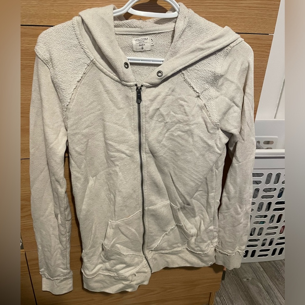 Volcom Cream Zip-Up Hoodie